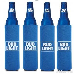 Bud Light 16 oz Beer/Water Slim Bottle- Set of 4 - B0719RHWV6