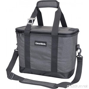 CleverMade SnapBasket 30 Can Soft-Sided Collapsible Cooler: 20 Liter Insulated Tote Bag with Shoulder Strap - B07D82Z96B