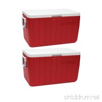 Coleman 48-Quart Performance 3-Day Heavy-Duty Cooler  Red - 2 Cooler - B07F36GDFH