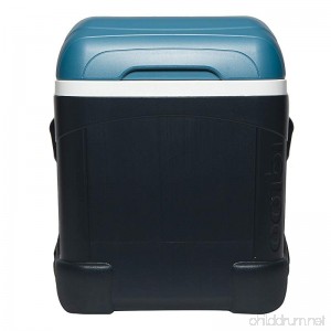 Igloo MaxCold 70 Qt Roller Cooler Jet Carbon/Ice Blue/White - B0126669YQ