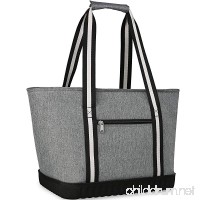 VIGBAGNIA Cooler Bag Insulated 30-Can Soft Sport Tote Bag Fodable Snapbasket (Gray) - B07CN8QJTM