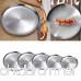 MonkeyJack Stainless Steel Plate - Portable Dinnerware Plates for Outdoor Camping | Hiking | Picnic | BBQ | Beach - B078X3JXPT