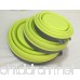 Collapsible Prep/Storage Bowls with Lids - Set of 3 Collapsible Silicone Bowl for Camping - Food-grade & Space-Saving (Set of 3 size Light Green) - B01BBE64YE