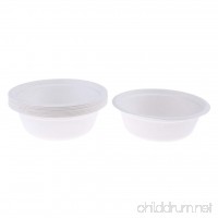 MagiDeal 10pcs 350ml Paper Bowls Disposable Outdoor Picnic Camping Dishes Safety and Eco-friendly - B07BKZ7Z5H