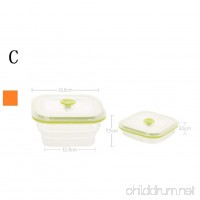 Travel Silicone Bowl Collapsible With Lids Bpa Free Space Saving Outdoor Camping - B07B9377CH