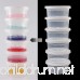 win-full 15PCS Clear Slime Containers With 15PCS Corresponding Fit Lids Leakproof Plastic Storage Containers + 2PCS Slime Mixing Spoons - B07FTNS3DN