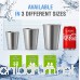 Stainless Steel Pint Cups Water Tumblers 16 oz - Unbreakable BPA Free Stackable Premium Quality 18/18 Metal Drinking glasses for Home & Outdoor Activities Picnic Travel & Camping (4-Pack) - B07B4H3ZVZ