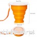 UPERFECT Silicone Collapsible Drinking Cup Travel Cups Mugs with Lid for Camping Hiking Trip - B07CTH3JKN