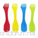 AWESOME Spork To Go 12 Sporks + Carry Bag. Bpa-free Tritan Spoon Fork & Knife Combo Utensil. Colorful Flatware Set For Camping Mess Kits Work & Outdoor Activities - B01JRLKKOS
