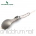 GADIEMKENSD 100% Titanium Lightweight Outdoor Dinnerware Eco-friendly Healthy Cutlery and Kitchenware - B01825NJW0