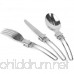 Gymforward Stainless Steel Foldable Knife Fork Spoon Tableware Portable Outdoor Camping Utensils Set Pack of 3 - B01C8XBLN6