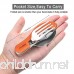 KALREDE Camping Utensils Cutlery Set 4-in-1 Stainless Steel Camping Fork Knife Spoon Bottle Opener Set- Folding and Detachable Camping Flatware Tableware with Aluminum Handle( Orange) - B071L237ST