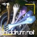 TiTo Titanium sprok camping spork 3-in-1 fork spoon knife cmobo hiking picnic tableware - B073CQ4DLD