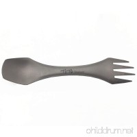 TiTo Titanium sprok camping spork 3-in-1 fork spoon knife cmobo hiking picnic tableware - B073CQ4DLD