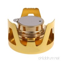 BARGAIN HOUSE Alloy Brass Alcohol Stove Outdoor Mini Portable Burner for Backpacking  Hiking  Camping - B07BHGKHSS