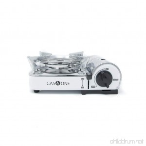 Gas One Emergency Gear Camping Mini Butane Portable Gas Stove with Carrying Case - B00U0CHK56