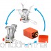 isYoung Outdoor Mini Camping Stove 2-pack Ultralight Camping Stove - Portable and Come with Piezo Ignition(Orange) - B073JGV943