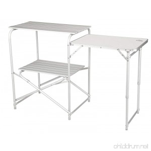 Alpine Mountain Gear Roll Top Kitchen Table Grey - B00NQXPT90