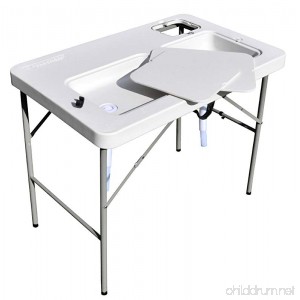 Coldcreek Ultimate Outdoor Workstation Perfect Fish and Game Cleaning Table Full Drain System 2 Sinks Quick Fold Easy Transport and Storage - B007VMFO0Q