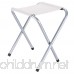 Edoking Folding Table with 4 Folding Stools Height Adjustable Aluminum Camping with Parasol Hole - B01M2ZG3HJ