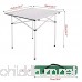 Gracelove Portable Aluminum Roll Up Table Folding Camping Outdoor Picnic Table Garden Yard - B01J1MNMKW