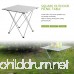 Holarose Portable Folding Camping Table Ultralight Aluminum Outdoor Compact Table Folding Camping Collapsible Table Picnic Dining Desk for Outdoor Camping Picnic BBQ Beach Fishing - B07C3PQLLV