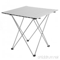 Holarose Portable Folding Camping Table  Ultralight Aluminum Outdoor Compact Table Folding Camping Collapsible Table Picnic Dining Desk for Outdoor Camping Picnic BBQ Beach Fishing - B07C3PQLLV