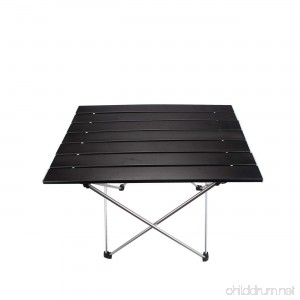 Magarrow lightweight Aluminum Portable Black Folding Camping Outdoor Table - Sizes Available - B071FNTZV2