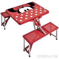 PICNIC TIME Disney Classics Minnie Mouse Portable Folding Picnic Table with Seating for 4  Red - B07616ZM6W