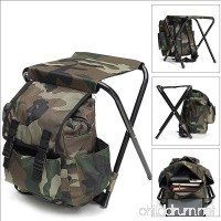 2 in1 Fishing Chair Backpack Tackle Multi-Function Bag Outdoor Camping Hiking Fold able Stool Kit - B078J98KWP