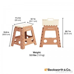 Beckworth & Co. SmartFlip Multipurpose Camping and Step Stools with Carrying Case - B075178LVX