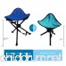 Camping Portable Folding Tripod Stool Outdoor Military Stool Chair Lightweight New Design for Fishing Travel Hiking Home Garden Beach including Bag and Shoulder Strap Blue 2 yrs warranty - B071CPT2Q2