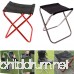 cyclamen9 Mini Portable Folding Stool Folding Camping Stool Outdoor Folding Chair Ultralight Compact Camp Footrest Stool for BBQ Camping Fishing Travel Hiking 27 25.5 23cm - B07FFRCTXD