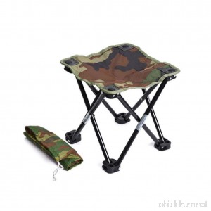 HOBULL Outdoor Portable Stool Folding Chairs Camping Stool Ultralight Camping Chair Collapsible - B07FB9TNV3