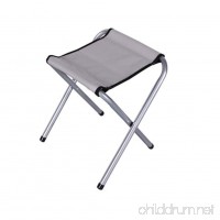 HOBULL Portable Camping Stool Folding Lightweight Chair Aluminum Alloy Square Canvas for Hiking Traveling Fishing - B07FBJYQ3J