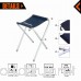 KingCamp Folding Camp Stool Portable Lightweight Fold Chair Aluminum Alloy Square Canvas Fishing Stool for Hiking Traveling - B00VJUYV28
