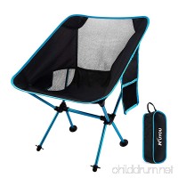 KUYOU Outdoor Fold Up Chairs  Beach Chairs Ultralight Portable Camping Chairs with Carry Bag for Hiker/Camping/Beach/Fishing/Outdoor Picnic - B0791BH8GN