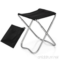 Leegoal Folding Camping Stool  Mini Portable Folding Stool  Outdoor Folding Chair Slacker Chair for BBQ Camping Fishing Travel Hiking Garden Beach 600D Oxford Cloth with Carry Bag - B07F8MJ9ZR