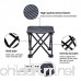 Mini Portable Folding Stool Folding Camping Stool Ultralight Outdoor Camping Chair for Camping Hiking Fishing Travel Beach Garden Barbecue Quickly Fold Chair Stool with Carry Bag (Black) - B07DZZG9YP