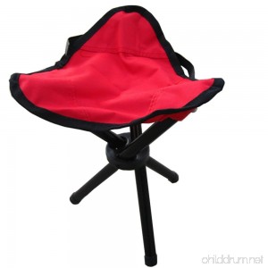Mitef Small Triangular Stool Foldable Tripod Camp Chair Portable Seat Child Folding Stool For Indoor and Outdoor Activities - B074JFV41V