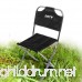 NEAER Folding Camping Stool Chair with Backrest Portable Outdoor Slacker Chair for Hiking Fishing Park BBQ Traveling Gardening Waiting In Line - B07F679BV5