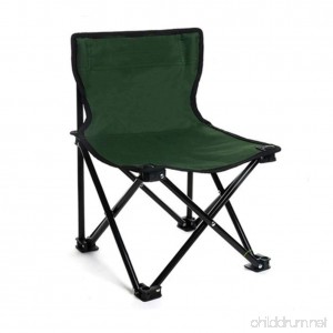 NEAER Portable Folding Stool Chair with Backrest Outdoor Camping Slacker Chair for Hiking Fishing Park BBQ Traveling Gardening Waiting In Line - B07F686D6F