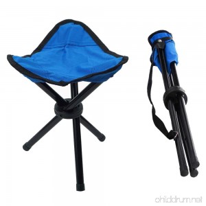 Portable Tripod Stool Folding Lightweight Chair Heavy Duty Foot Rest Seat for Outdoor Camping Walking Hunting Hiking Fishing Travel - B07BS669XS