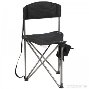 PORTAL Bermuda Triangular Pod Quick Folding Chair-Fishing Camping Chair Black - B07476WDDG