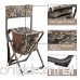 PORTAL Multifunctional Foldable Outdoor Chair Portable Fishing Stool with Storage Pocket Camouflage - B0746HRKN8