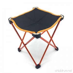 Silfrae Camping Stool Outdoor Folding Stool Portable Travel Chair with Carry Bag for Fishing Hiking Camping - B0734H63VS