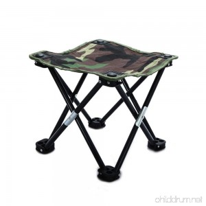 Umiwe Portable Camo Folding Camping Stools Compact Road Outdoor Chairs Fold Up Collapsible Stool for Hiking Fishing Travel Lightweight (Camouflage) - B07FP6PMHG