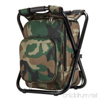 Upgrade Ultralight Backpack Cooler Chair  Portable & Folding Camping Chair Stool Backpack with Cooler Insulated Picnic Bag  Hiking Camouflage Fishing Backpack Chair  Perfect for Beach BBQ - B07DK9W6FK