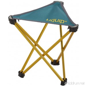 Uquip Trinity Portable Folding Tripod Stool for Camping and Sports - Petrol / Gold - B01FME0YJK