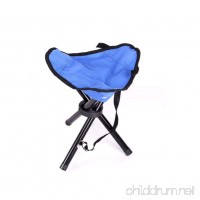 Wind Goal Folding Tripod Stool with Shoulder Strap Portable Camping Stool Chair for Fishing Travel Hiking Home Garden Beach - B07F785785